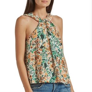 NWT Joie Malta Floral silk halter top